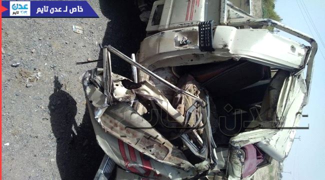 #لحج : إصابة 6 أشخاص بجروح خطيرة إثر حادث مروري مروع
