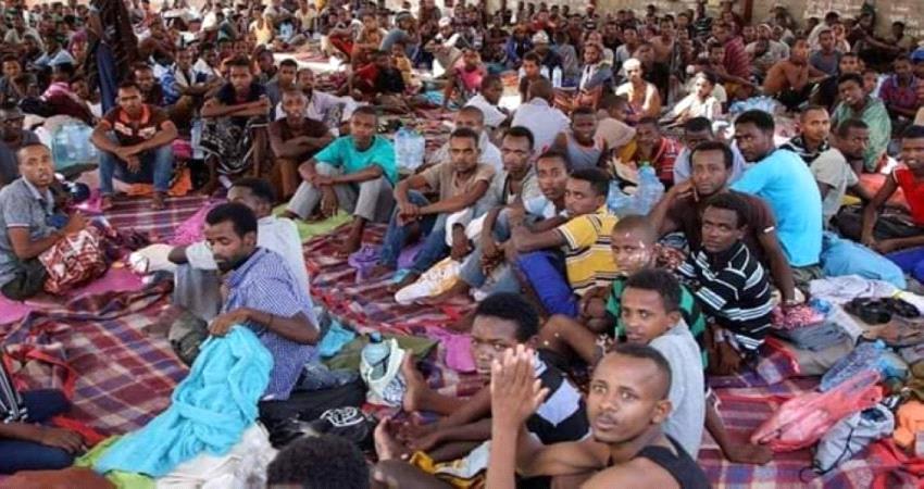 الحوثيون يفضون اعتصام الأثيوبيين أمام مفوضية اللاجئين بالقوة