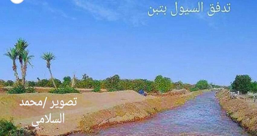 لحج .. مطالبات بتشكيل لجنة لتسيير وتوزيع مياه السيول في دلتا تبن
