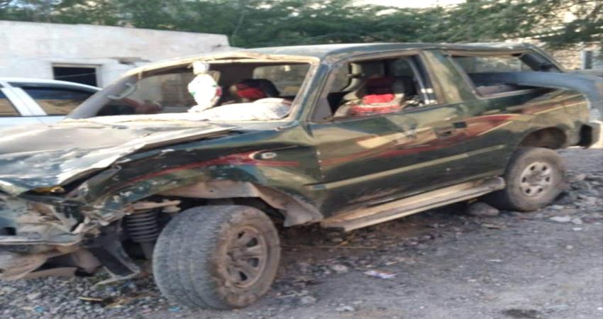 نجاة قيادي أمني من حادث مروري مروع في عدن