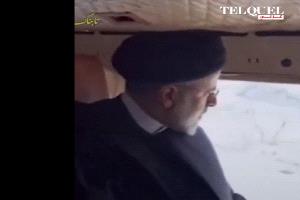 شاهد.. فيديو للحظات الأخيرة قبل مصرع الرئيس الإيراني