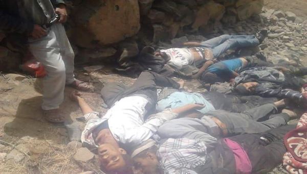 مجزرة للحوثيين تحصد 7 مزارعين و25 جريحاً في إب ( صورة)