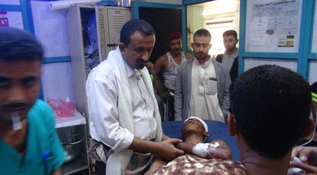 وكيل الشهداء والجرحى النوبة يزور جرحى الحرب في مستشفيات عدن