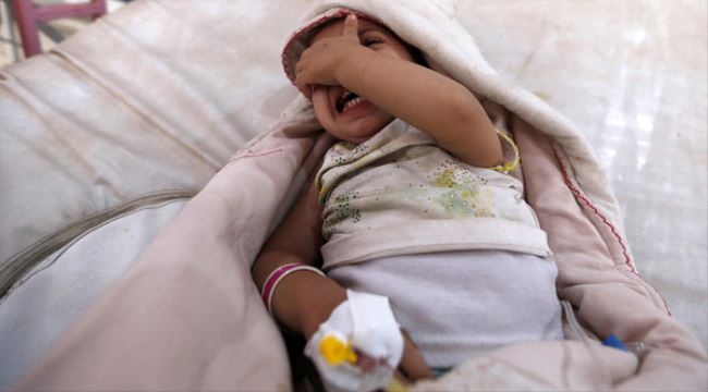 ارتفاع وفيات وباء الكوليرا في اليمن الى الفين و 110 حالة