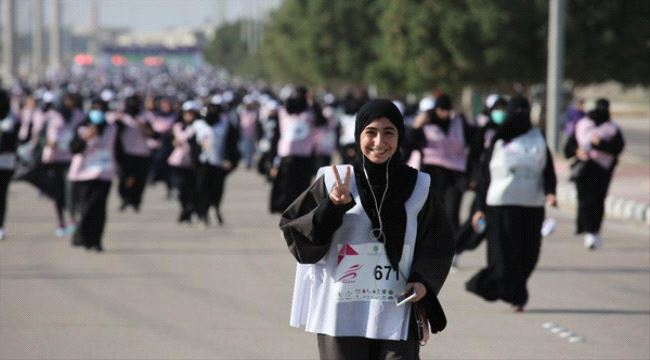 بالصور .. لأول مرة في #السعودية ماراثون للفتيات