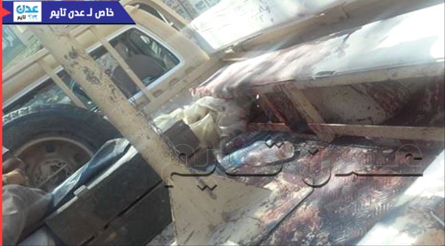 تفجير الضالع استهداف موكب عسكري كان في طريقه لاعادة مليار ريال الى عدن(صور حصرية)