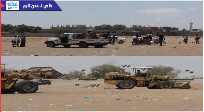 حملة امنية معززة بالاطقم العسكرية لحماية حقل بئر ناصر وإطلاق نداء تحذيري للمواطنين