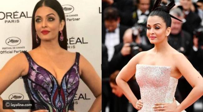 آيشواريا راي تطل بمهرجان كان بفستان سبقتها بارتدائه ميريام فارس