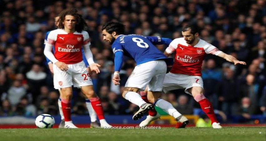 إيفرتون يتخطى أرسنال ويشعل صراع المركز الرابع ..