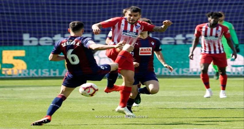أتلتيكو مدريد يتخطى إيبار بصعوبة في الليجا ..