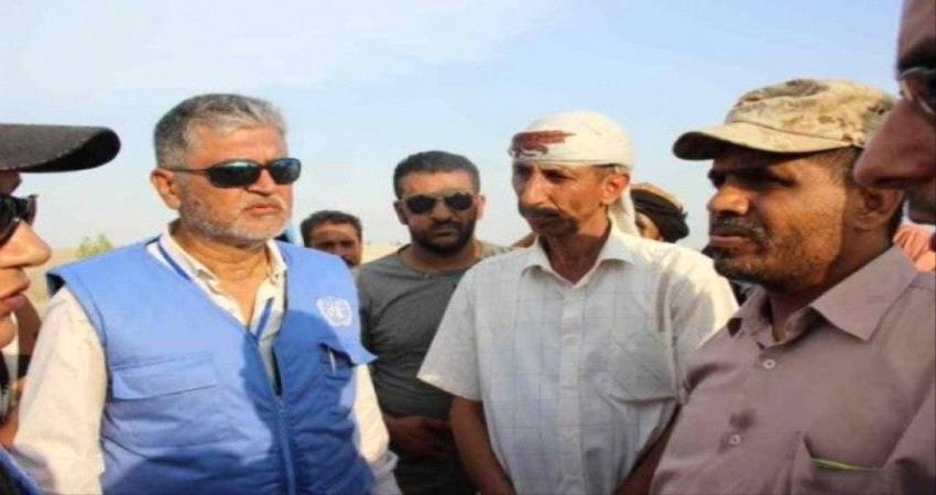 لقاء يجمع معين وكبير المراقبين الامميين في عدن