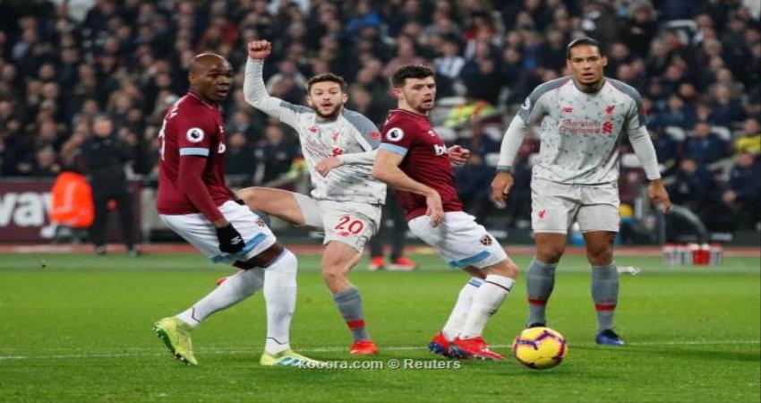 وست هام يضيق الفجوة بين ليفربول ومانشستر سيتي ..