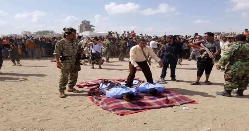 تنفيذ حكم الاعدام بحق مدانين باغتصاب وقتل طفل بعدن ( صور حصرية )