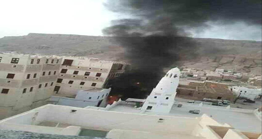 المنطقة الأولى: دراجة نارية مفخخة أستهدفت قوة عسكرية في شبام 