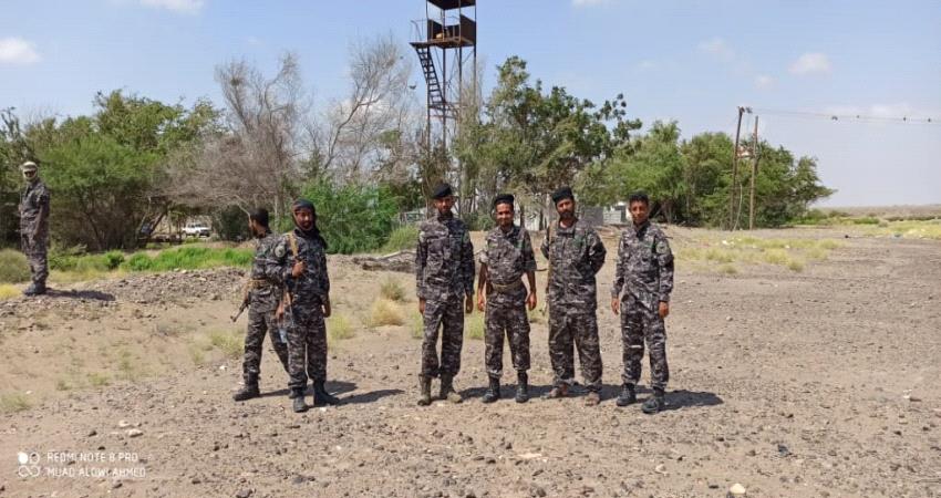 كتيبة في حماية المنشآت بلحج تعلن رفع اليقظة والاستعداد