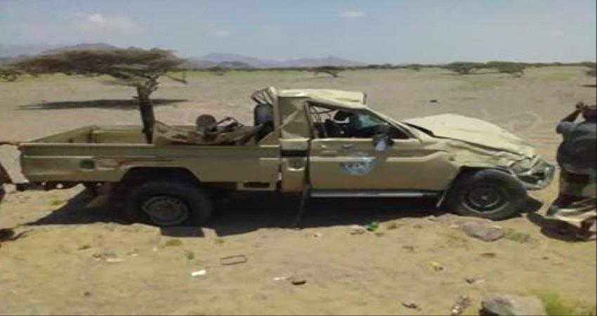 وفاة جنديين واصابة اخرين بحادث مروري غربي لحج