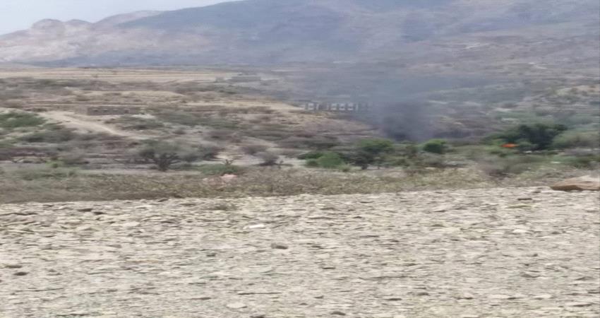 مليشيا الحوثي تقصف قرى سكنية شمالي المسيمير بلحج