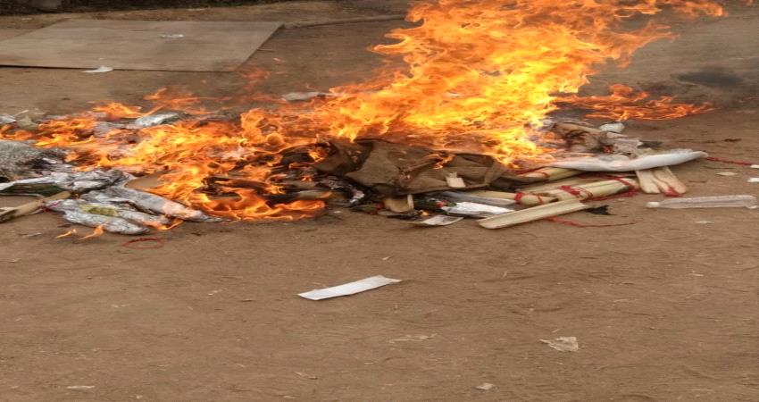 إتلاف كميات كبيرة من القات في طريقها الى مدن ساحل حضرموت 