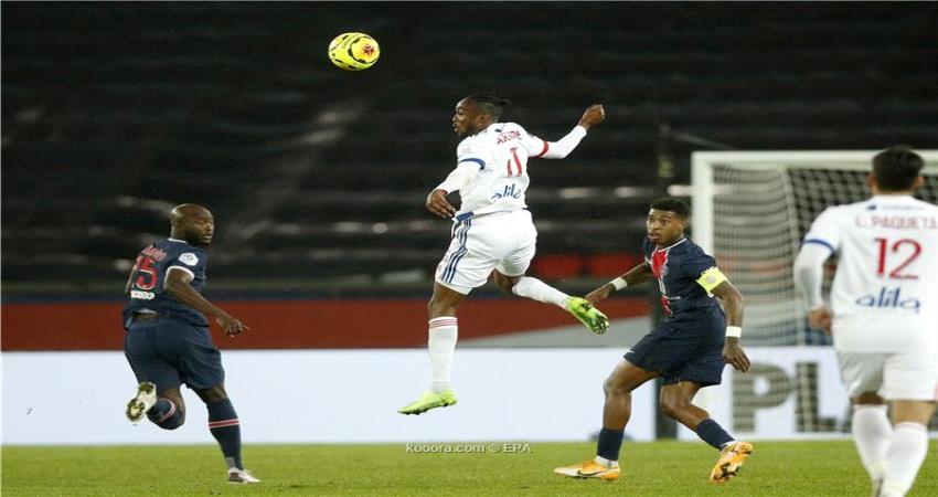 باريس يتعثر أمام ليون في قمة الخسائر