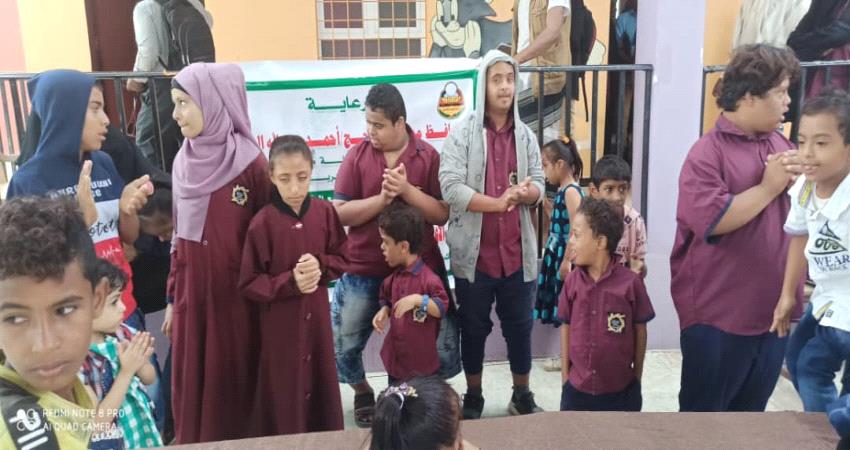 إفتتاح المعرض الأول للوسائل التعليمية لتعليم ذوي الاحتياجات الخاصة بلحج