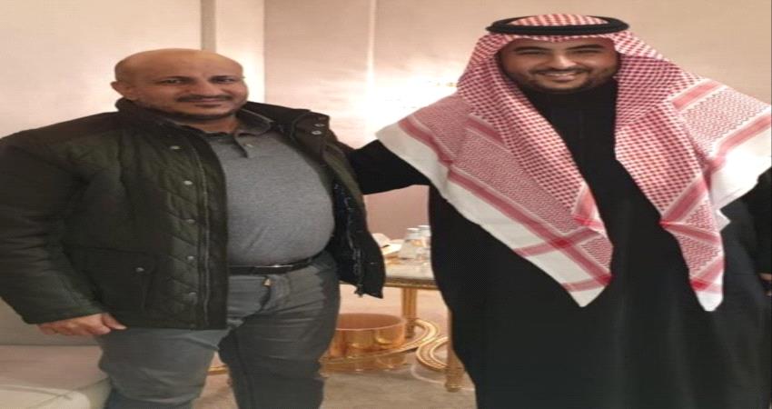 لقاء يجمع خالد بن سلمان وطارق صالح