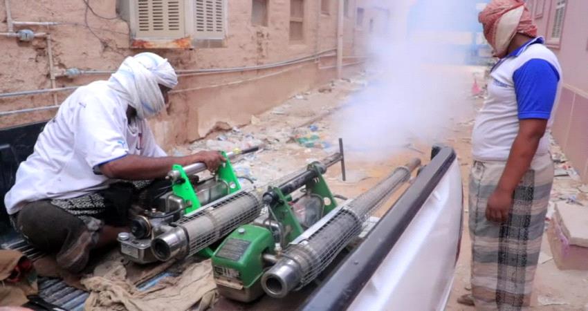 استمرار حملة الرش الضبابي في سيئون 