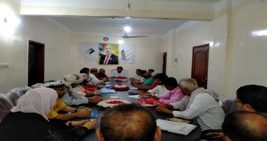 انتقالي لحج يقف على اخر الترتيبات لتظاهرة تأييد الإدارة الذاتية