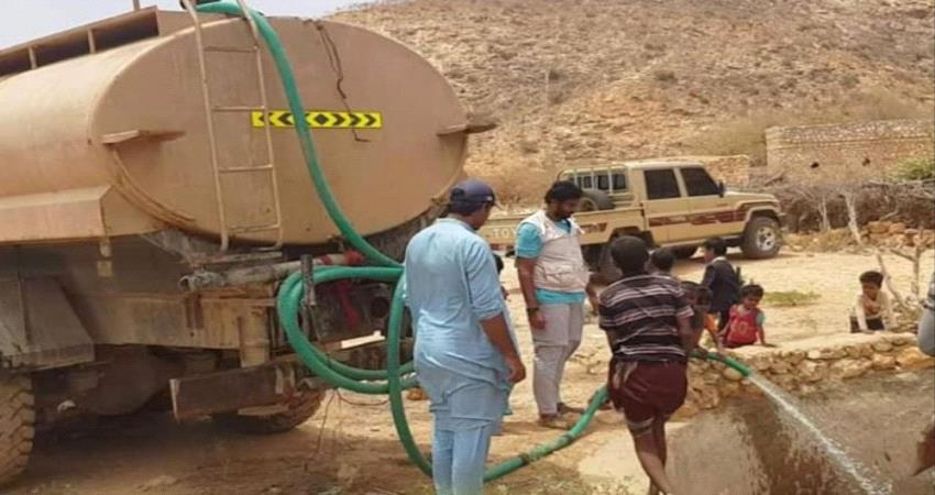 خليفة الإنسانية تضخ المياه في سقطرى