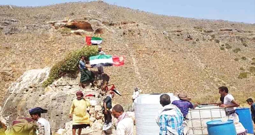 خليفة الانسانية تروي ضما اهالي سقطرى 