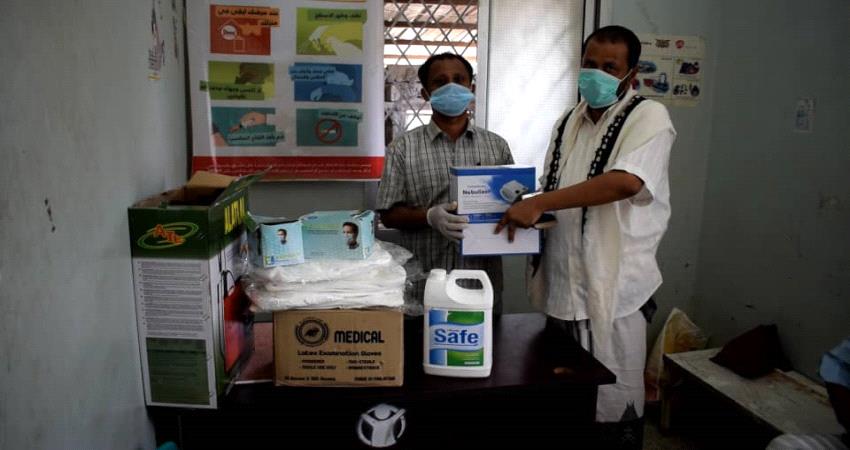 منحة مستلزمات طبية وقائية من قطاع خاص لمستشفى طورالباحه بلحج