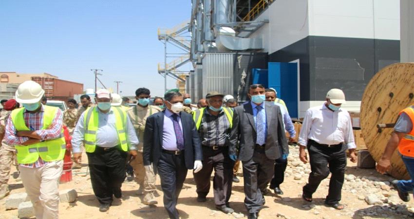 انجاز 72٪ من محطة كهرباء الشحر في حضرموت