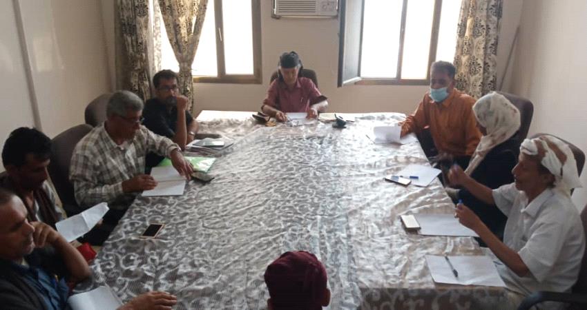 أبين .. الانتقالي يقف امام الاوضاع العسكرية والامنية بالمحافظة