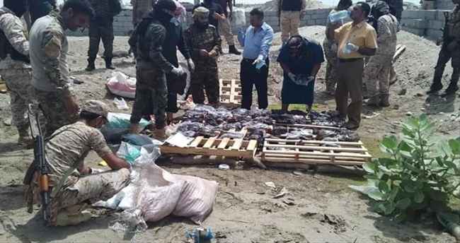 النيابة الجزائية في عدن تتلف 104 كيلو من الحشيش والهيروين