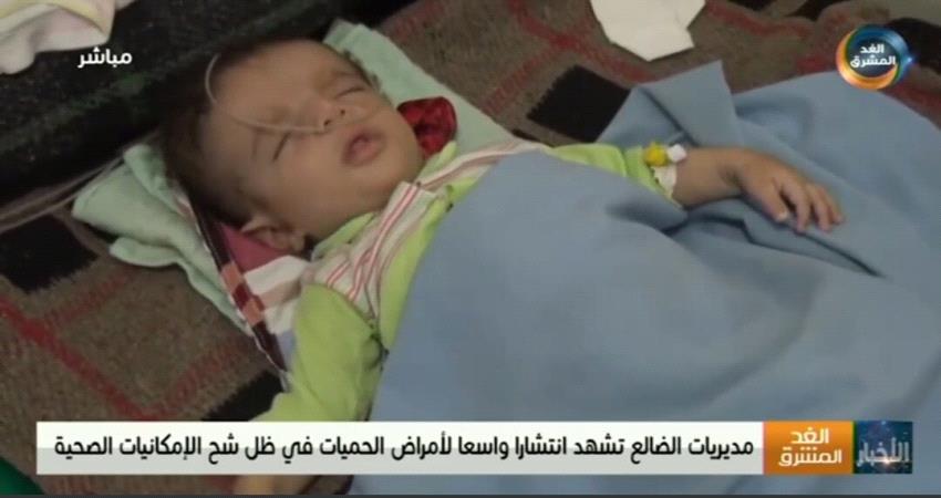 انتشار مخيف للحميات في الضالع