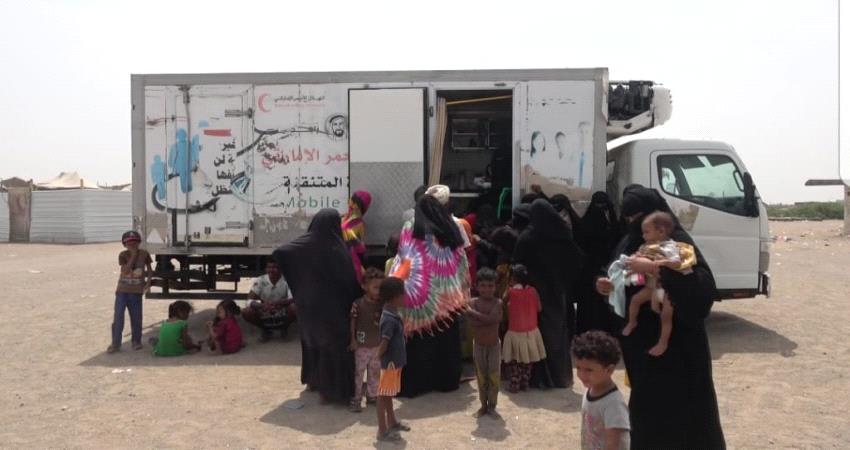 عيادة طبية متنقلة من الامارات لنزلاء مخيم الخوخة