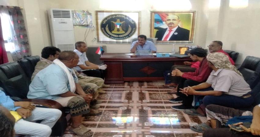 انتقالي لحج يناقش أوضاع القيادة المحلية في المدينة الخضراء  