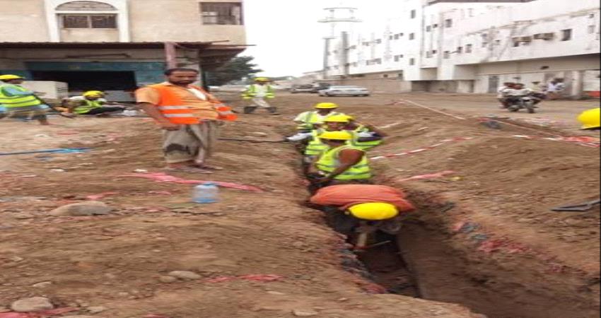 إنجاز 70 % من مشروع إعادة تاهيل شبكة المياة في صبر بلحج