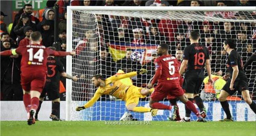 اتليتكو مدريد ينهي مشوار ليفربول في دوري الأبطال 