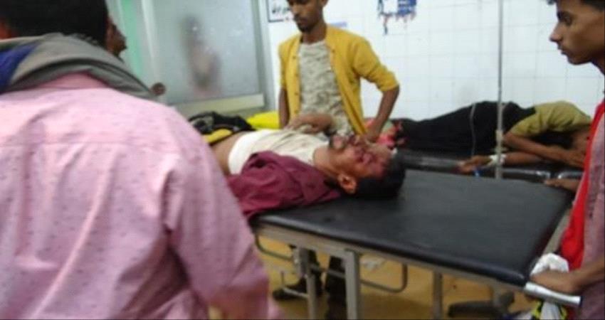 اصابة شخص بحادث مروري في لحج