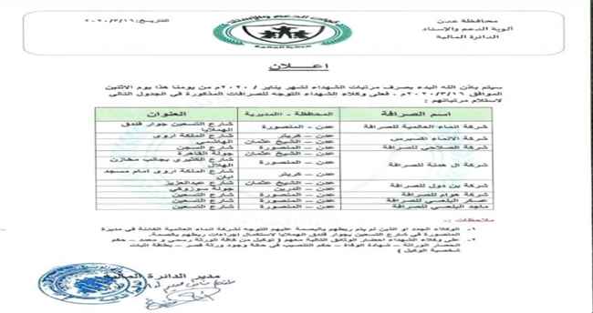 بدء صرف مرتبات القوات الجنوبية في عدن ومحيطها