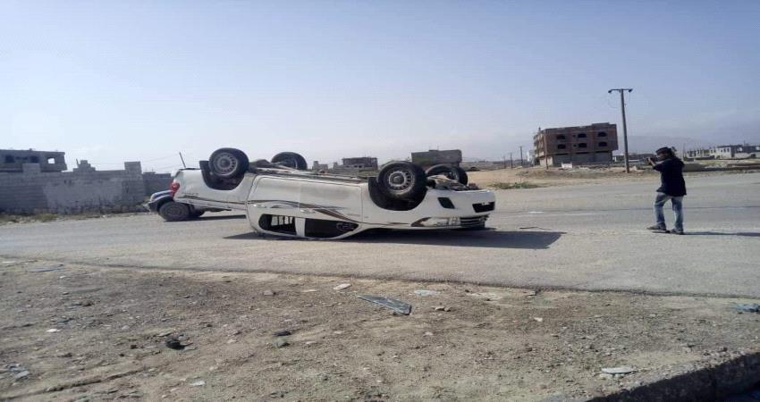 نجاة اللواء عبدالدائم من حادث مروري في المكلا