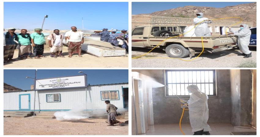 استمرار حملات الرش الضابي في مديرية الشحر 