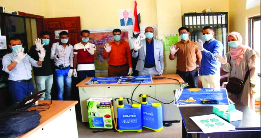 مبادرات شبابية لمكافحة كورونا في تعز