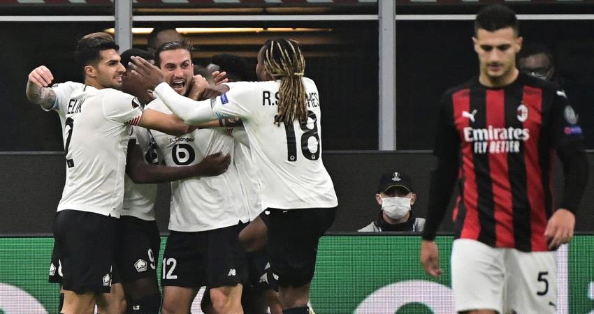الدوري الأوروبي : سقوط مفاجئ لميلان بثلاثية أمام ليل الفرنسي