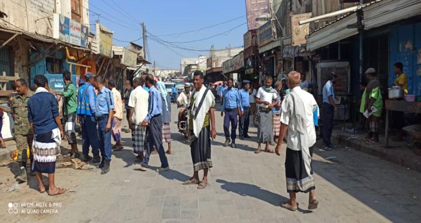 توزيع المهام بين الأجهزة المختصة لاستمرار حملة إزالة العوائق في الحوطة لحج