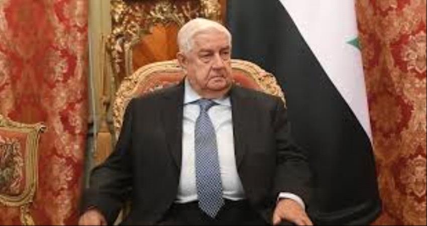 عاجل: وفاة وزير الخارجية السوري 