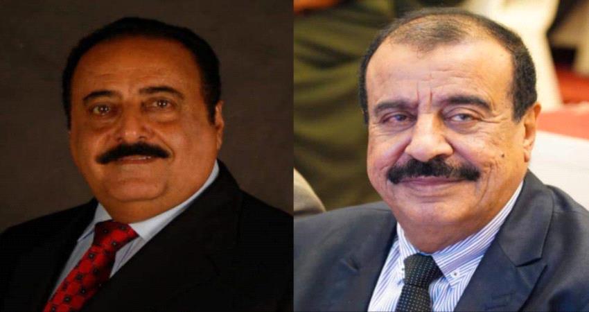 اللواء بن بريك يتواصل مع سالم صالح ويطمئن على صحته