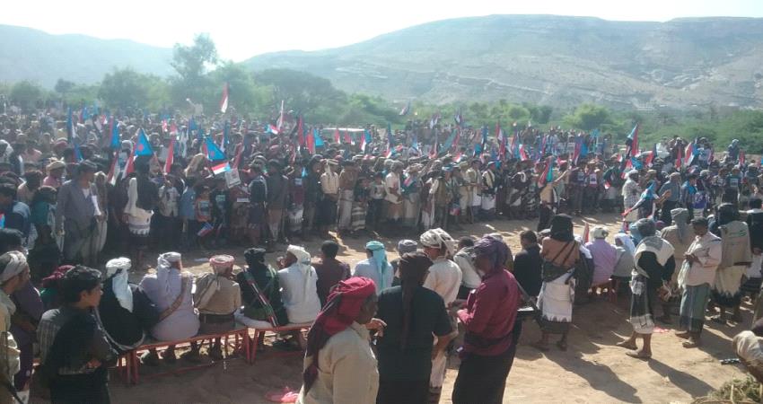 المئات بشبوة يحيون ذكرى استشهاد " تاجرة القميشي " برصاص مليشيات الاخوان