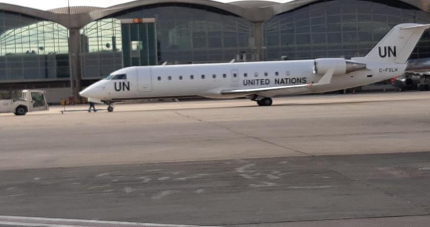 عودة يمنيين أقلتهم طائرة أممية بعد علاجهم في الخارج