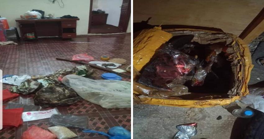 أمن المهرة يداهم وكر ممنوعات ويضبط 42كيلو حشيش و4ألف حبة مخدر